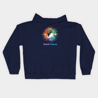 Autism Awareness for Autistic Princess - Dark Version Kids Hoodie